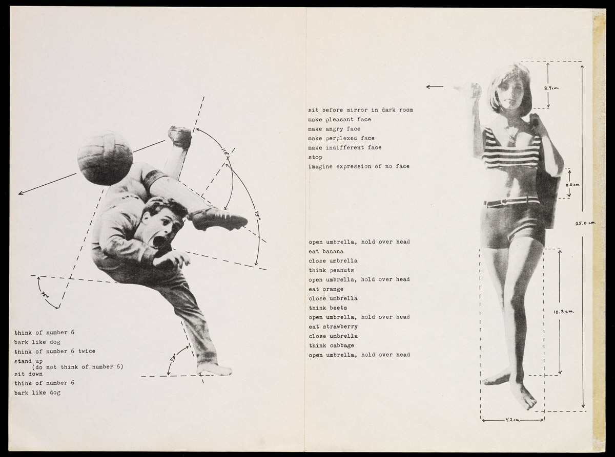 fig. 4: Benjamin Patterson, Methods & Processes (detail). First published in Paris, 1962. Artist’s book, offset printed. Jean Brown papers, 1916–1995  (bulk 1958–1985), Getty Research Institute, Los Angeles (890164 and 2016.M.14). Courtesy of Benjamin Patterson Estate.