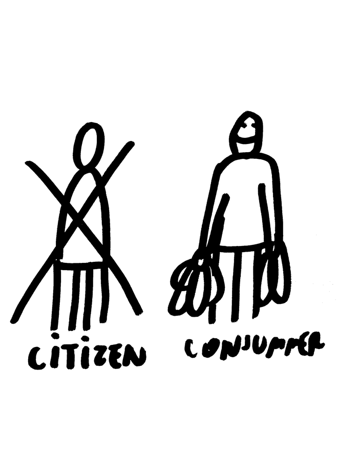 Citizen—Consumer, 2008 Artwork by Dan Perjovschi