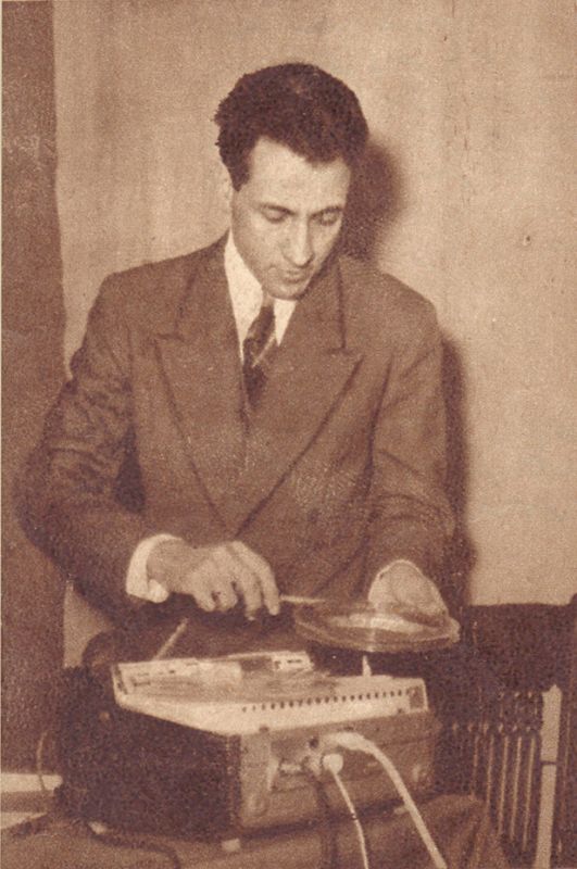 Tape music pioneer Halim El-Dabh in Cairo, 1930s.