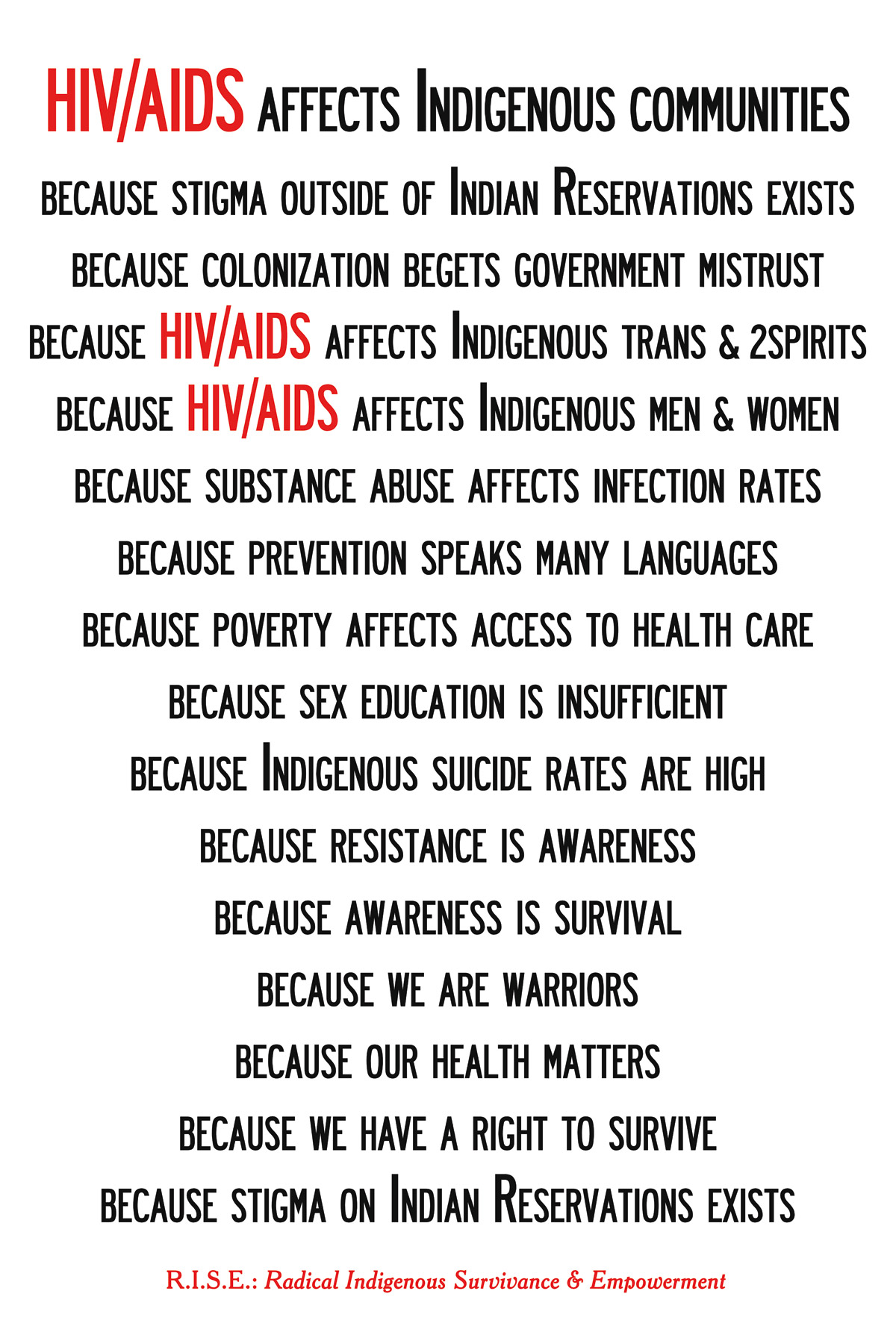 HIV/AIDS Affects Indigenous Communities, 2014