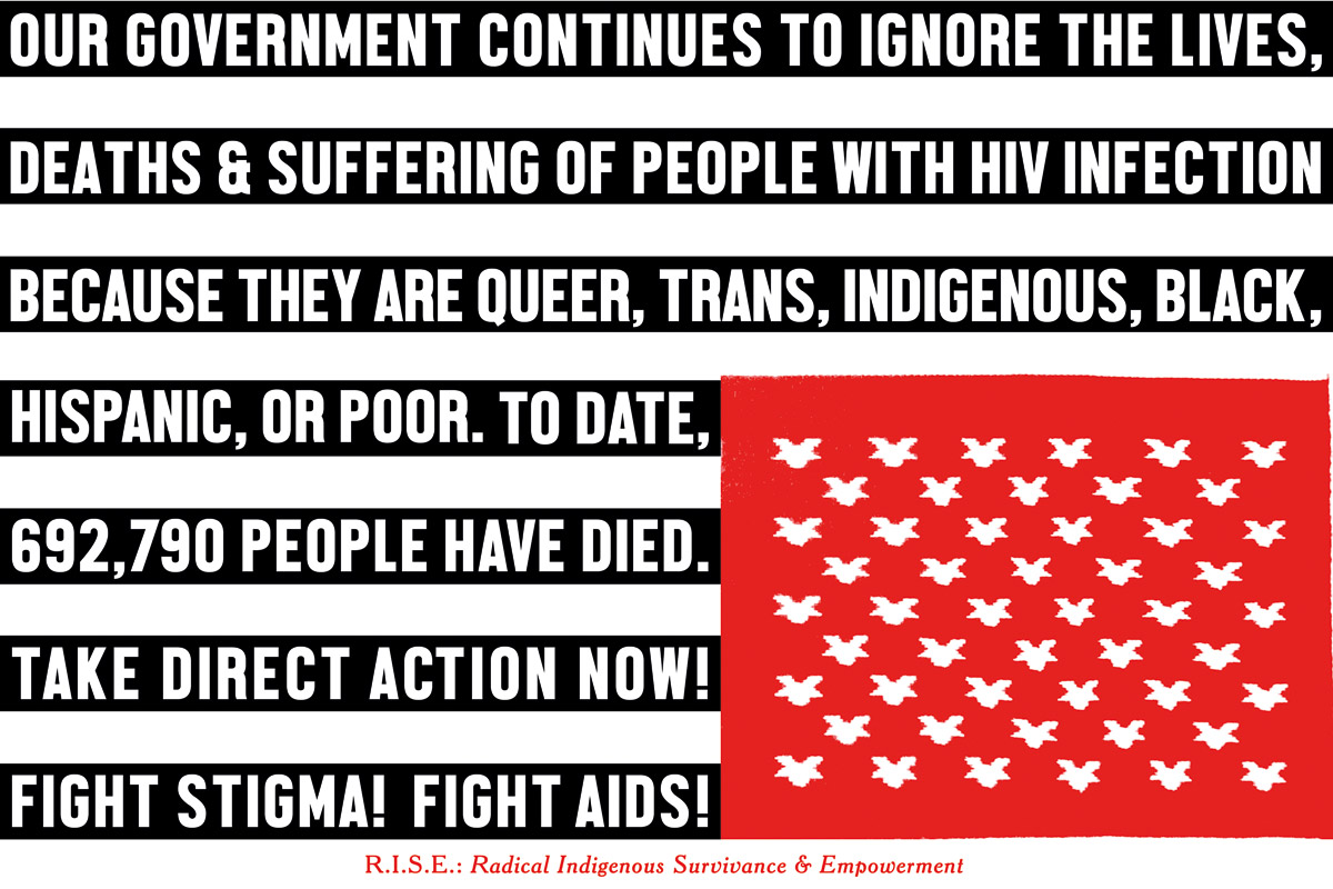 NDN AIDS flag, 2015
