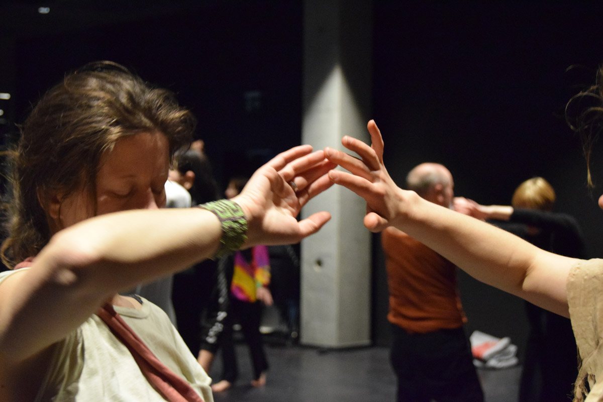 A Biodanza experience with Susu Grunenberg during The Articulating Body Experiments on De-configuring Reactionary Anaesthesia, 2019 curated by Berit Fischer at the Faculty of Fine Art, Music and Design University  of Bergen, Norway. 