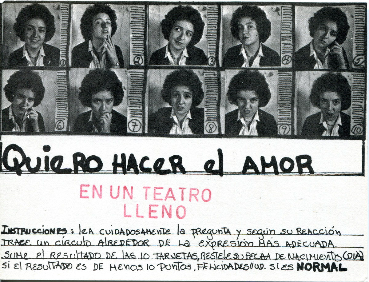 Fig. 6. Mónica Mayer, Lo Normal (On Normality), 1978. Photo courtesy of Mónica Mayer.