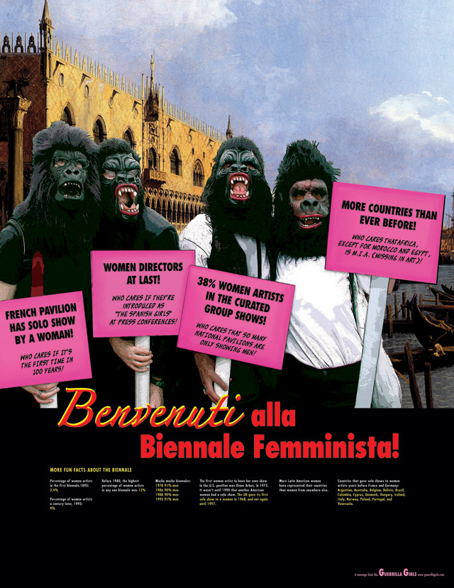 Guerrilla Girls, Benvenuti alla Biennale Femminista, 2005 Copyright 2005: Guerrilla Girls
