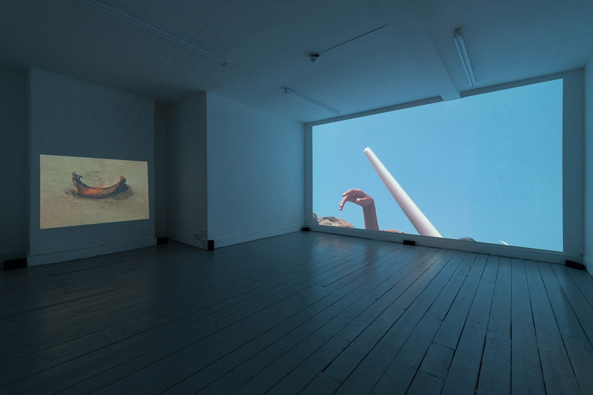 Tejal Shah, Between the Waves, 2012. Installation view, Mimosa House, London. Photo: Damian Griffiths. 