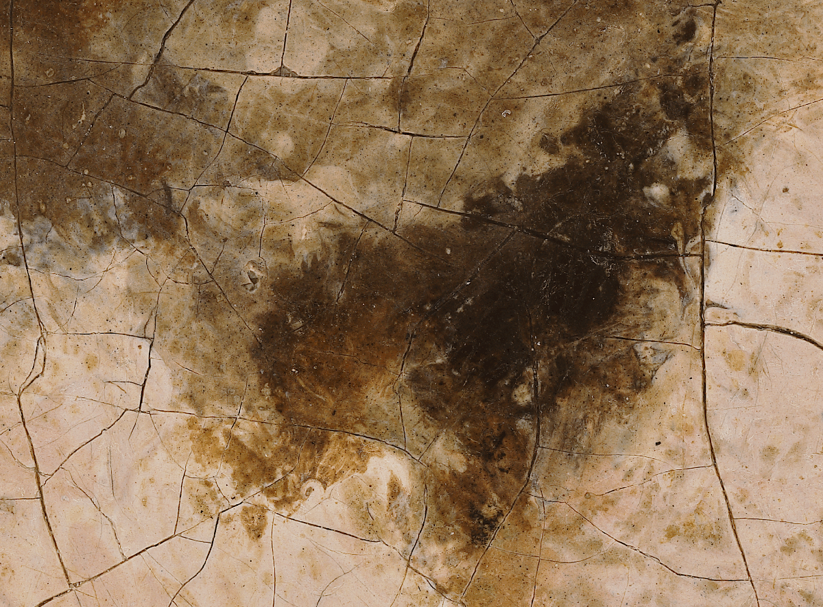 Johannes Vermeer, Detail from HiRox-Scan of Girl Reading a Letter at an Open Window, 1657-59, Oil on canvas, 83 cm × 64.5 cm (33 in × 25.4 in), © Gemäldegalerie Alte Meister, Staatliche Kunstsammlungen Dresden, Photograph by: HIROX Europe