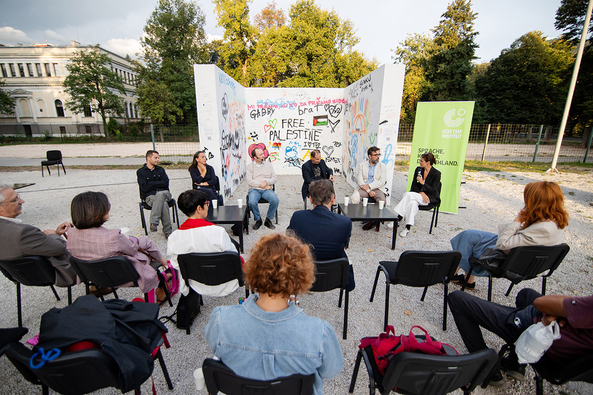 Panel discussion “The Walls that Unite – Building the Museum for the Future”, September 12, 2024 with Senka Ibrišimbegović, Elma Hašimbegović, Mirsad Sijarić, Damir Nikšić, Benjamin Čengić,
